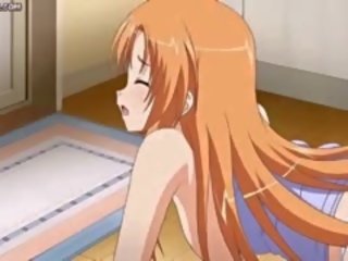 Raunchy Anime Riding A Cock On Floor
