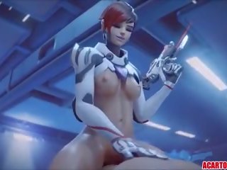 Overwatch sex kompilácia s dva a widowmaker: dospelé klip 64